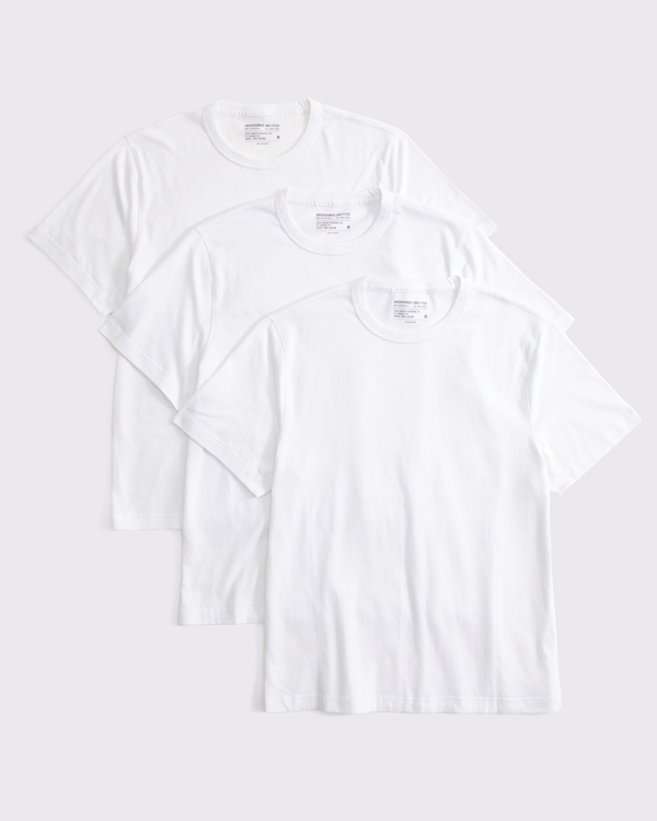 3-Pack Classic Essential Tees, White Multipack view 1