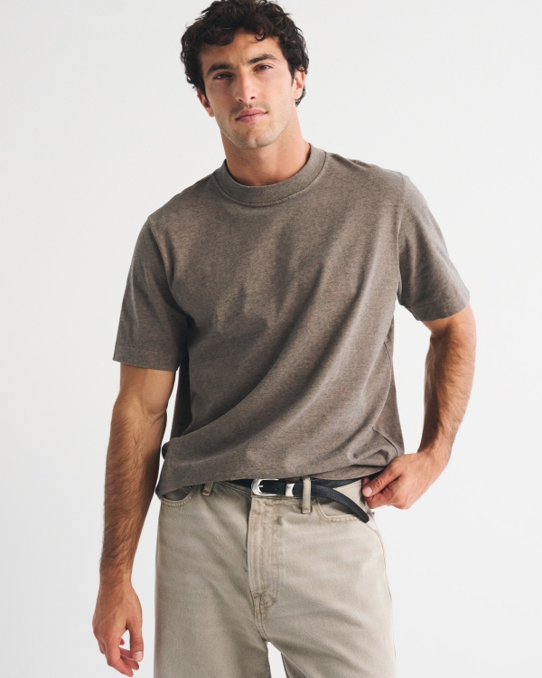 Premium Heavyweight 2.0 Tee, Heather Taupe view 1