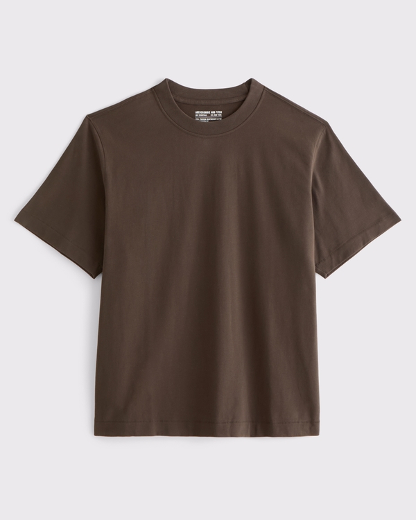 Premium Heavyweight 2,0 Tee, Dark Brown view 1