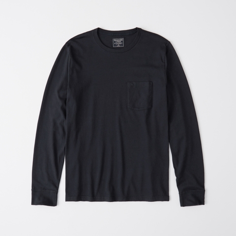 Мужские футболки Abercrombie & Fitch Long-Sleeve Pocket Tee
