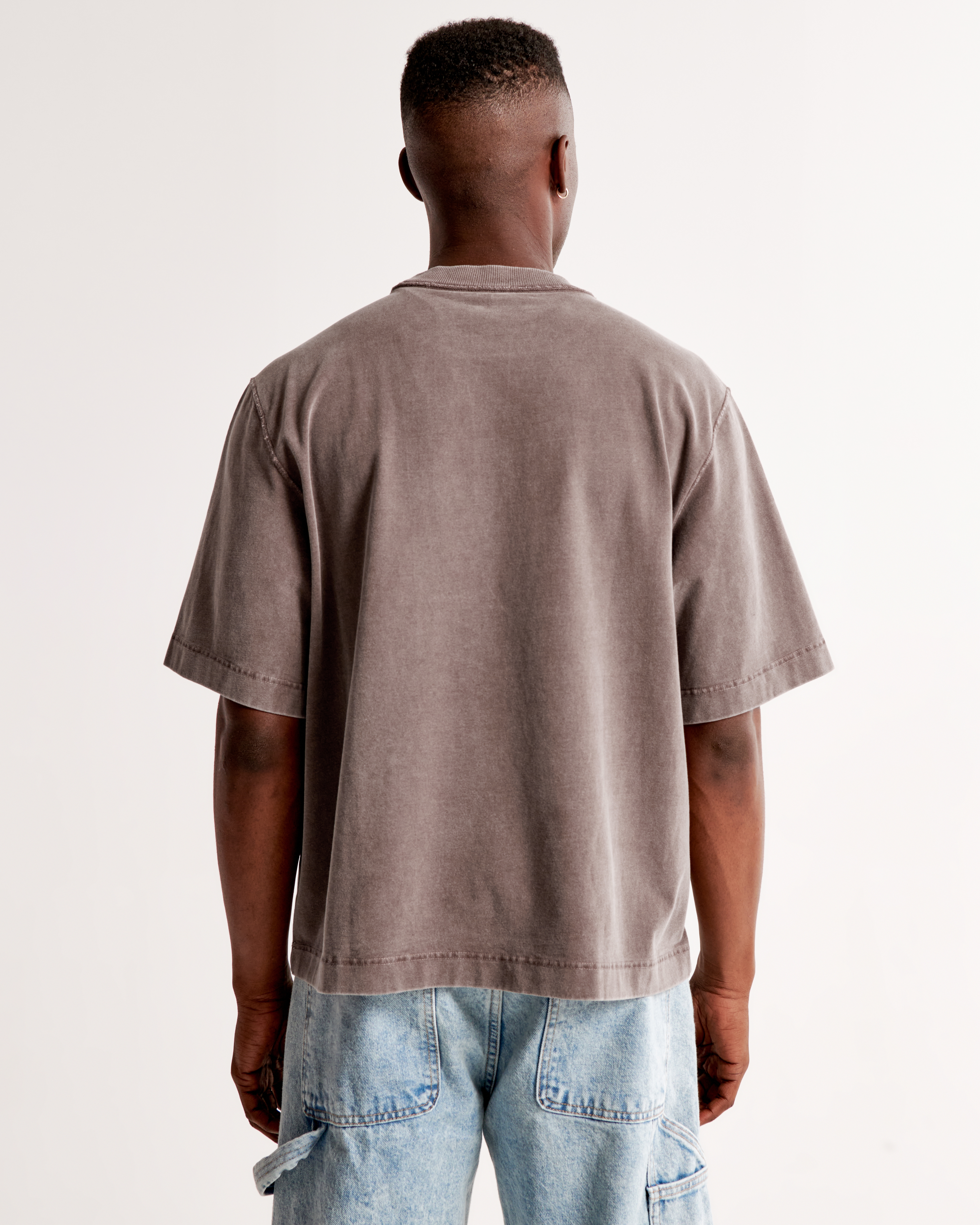 Men's Vintage-Inspired Premium Heavyweight Cropped Tee | Men's