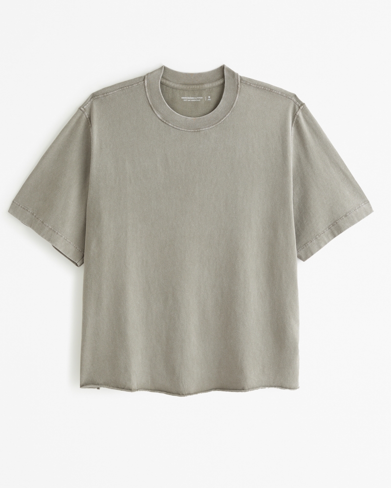 Men's VintageInspired Cropped Tee Men's Tops