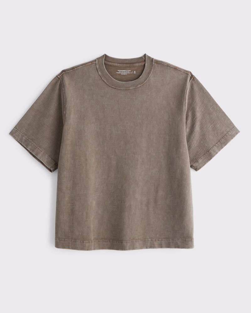 Premium Heavyweight Slub Cropped Tee