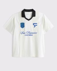 Soccer Jersey-Inspired Polo