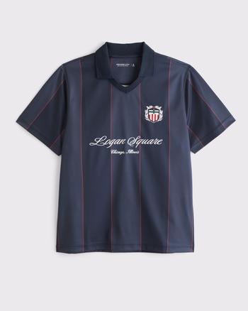 Men's Soccer Jersey-Inspired Polo | Men's Clearance