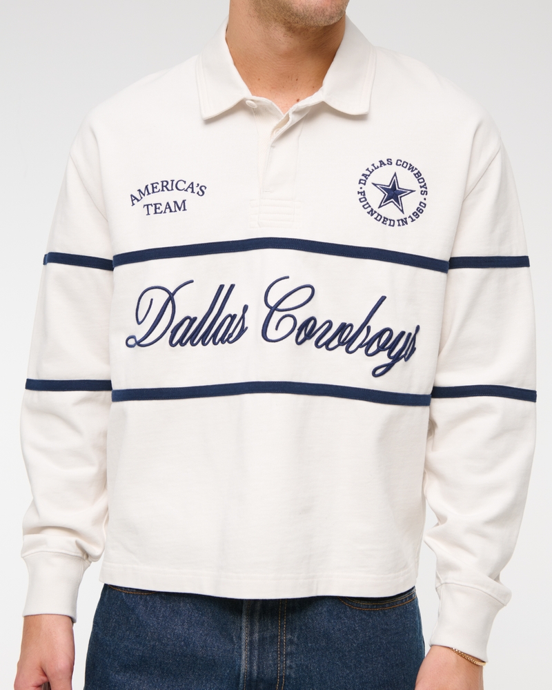 Dallas Cowboys Cropped Rugby Polo