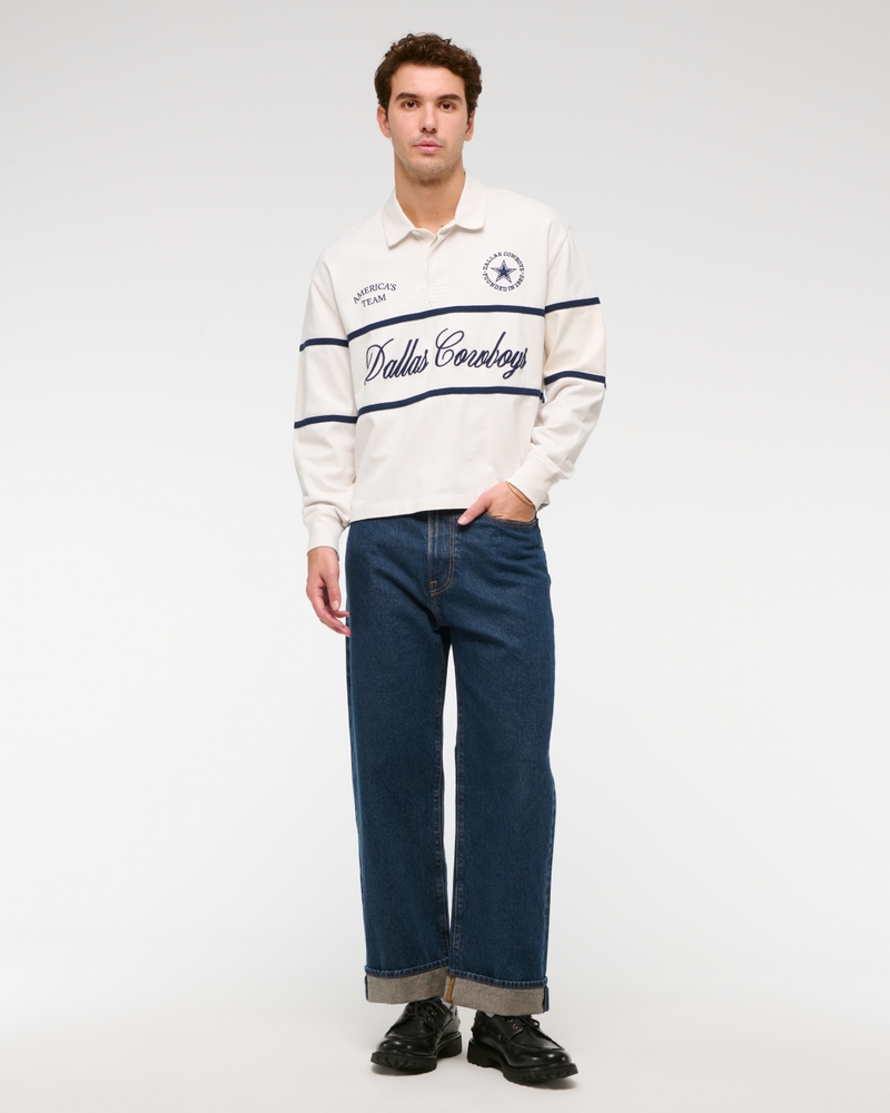 Dallas Cowboys Cropped Rugby Polo