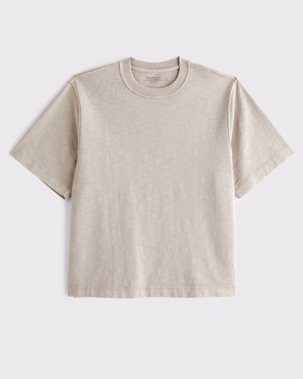 Premium Heavyweight Slub Cropped Tee