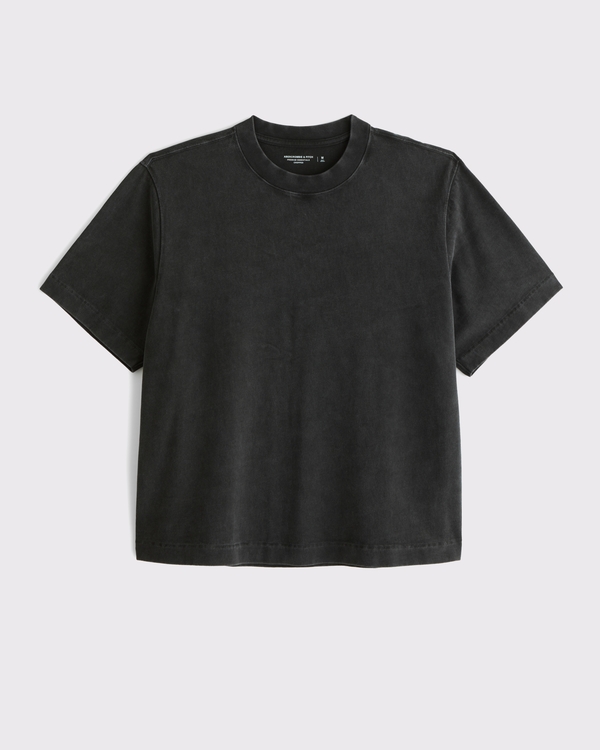 Abercrombie & Fitch, Premium Heavyweight Cropped Tee
