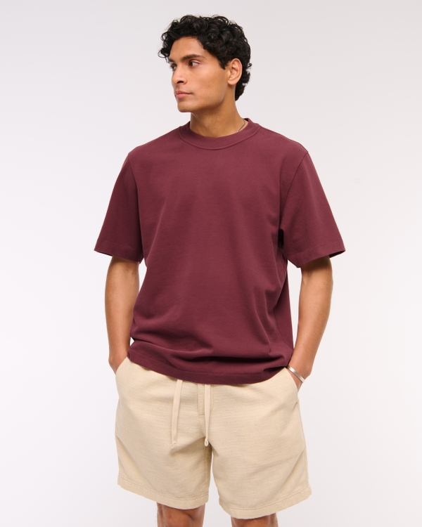 Premium Heavyweight 2.0 Tee, Burgundy view 1