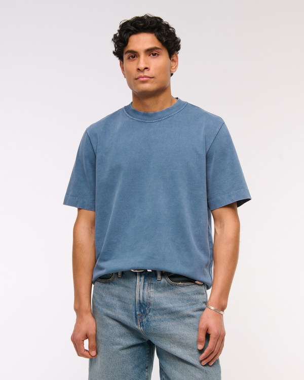Premium Heavyweight 2.0 Tee, Blue Wash view 2