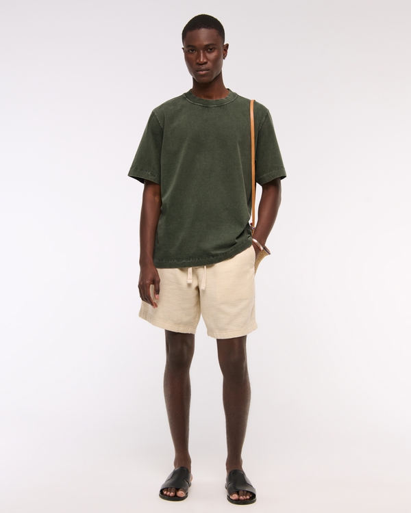 Premium Heavyweight 2.0 Tee, Dark Green Wash view 2