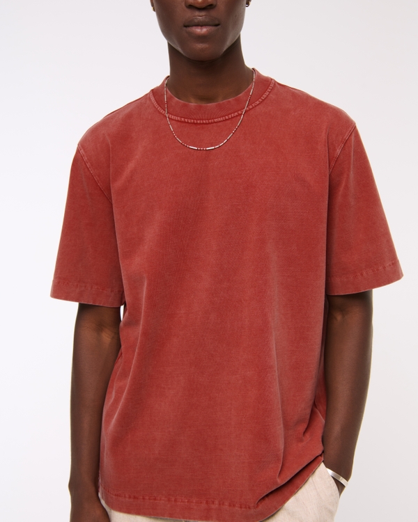 Premium Heavyweight 2.0 Tee, Red Wash view 1