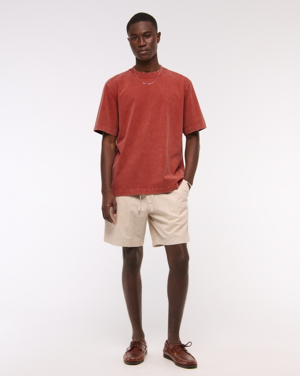 Premium Heavyweight 2.0 Tee, Red Wash view 2