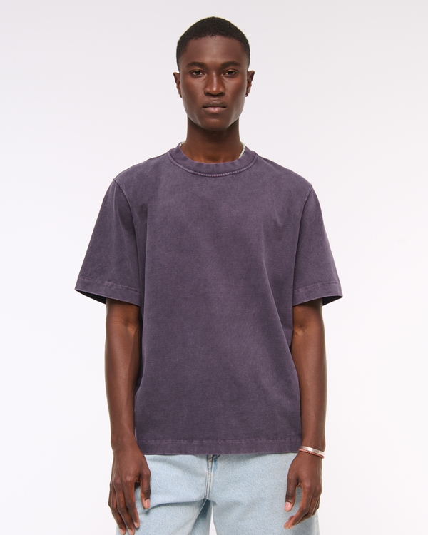 Premium Heavyweight 2.0 Tee, Dark Purple Wash view 1