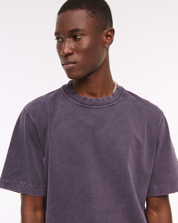 Premium Heavyweight 2.0 Tee, Dark Purple Wash view 2