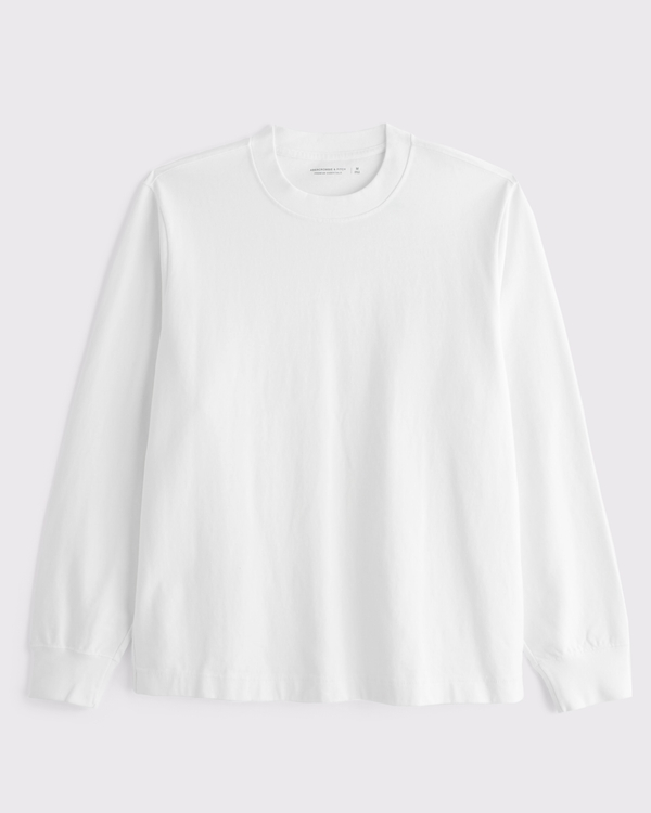 Long-Sleeve Premium Heavyweight 2.0 Tee, White view 1