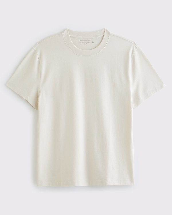 Premium Heavyweight Classic Tee, Cream view 1