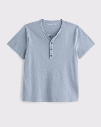 Linen-Blend Henley from Abercrombie & Fitch - $29.99