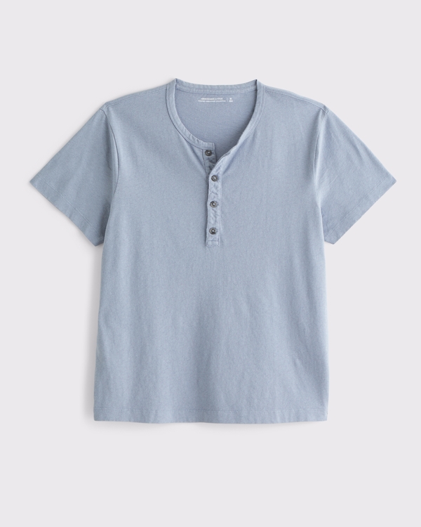 Linen-Blend Henley