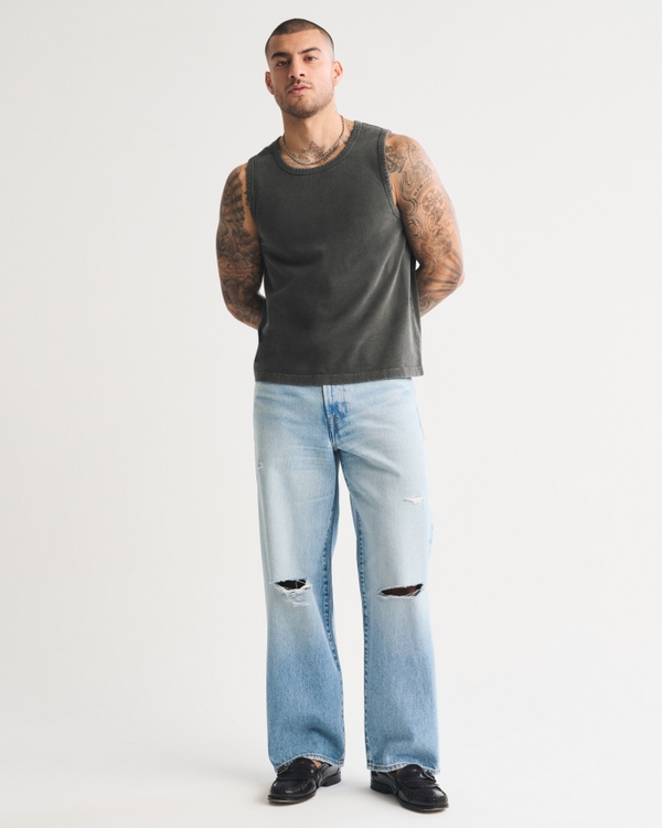 Premium Heavyweight Traditional Tank, Black Wash view 2