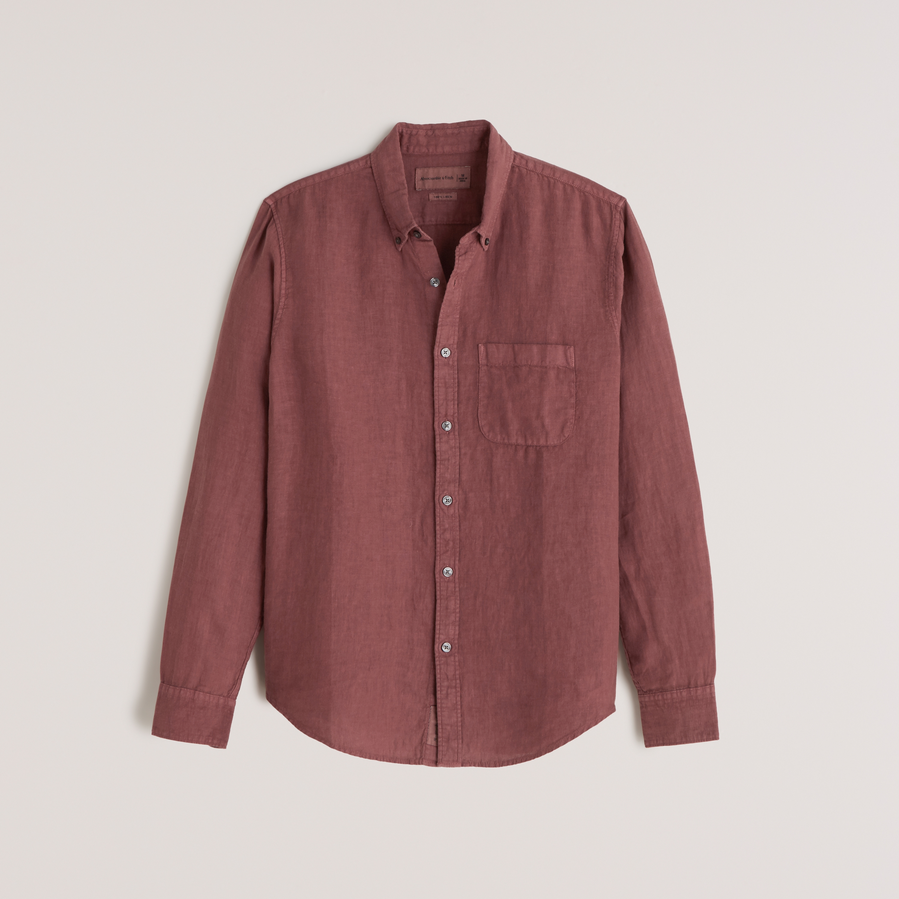 abercrombie mens linen shirt