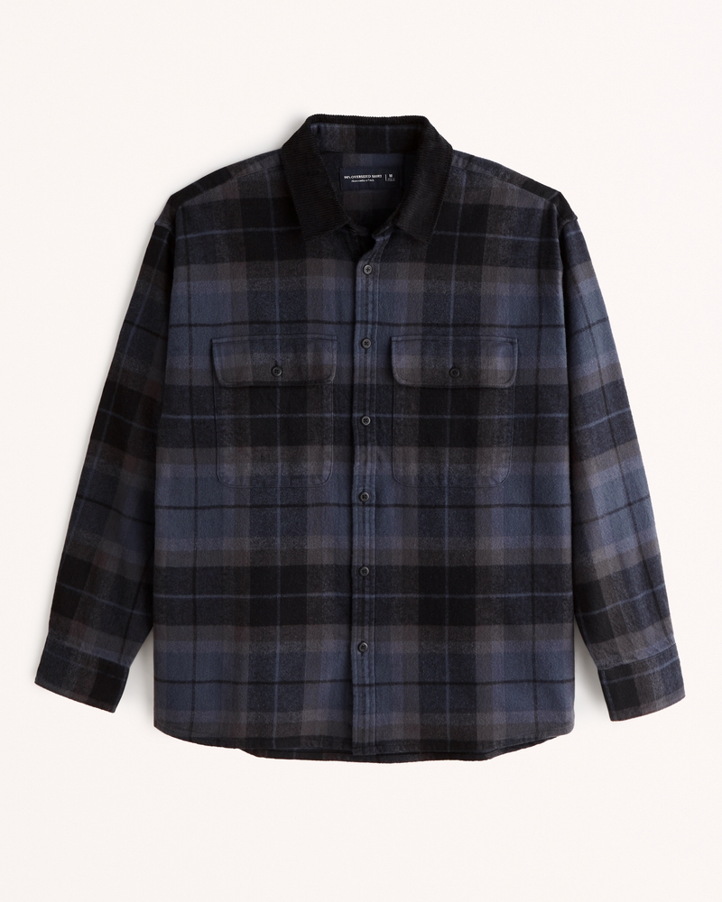 Men's 90s Oversized Flannel | Men's Clearance | Abercrombie.com