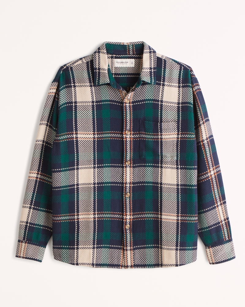 Men's Texturized Flannel Men's Clearance