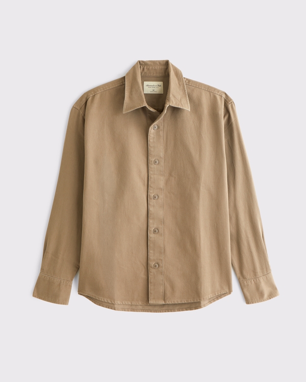 Twill Button-Up Shirt