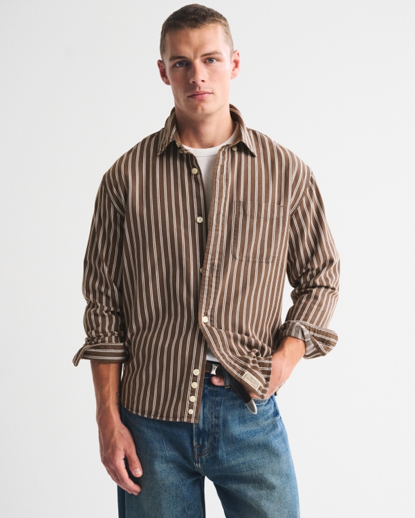 Twill Button-Up Shirt