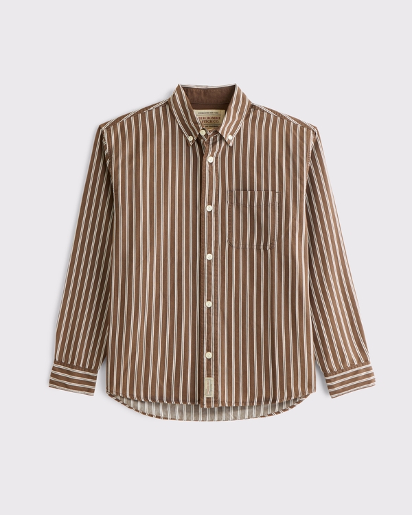 Twill Button-Up Shirt