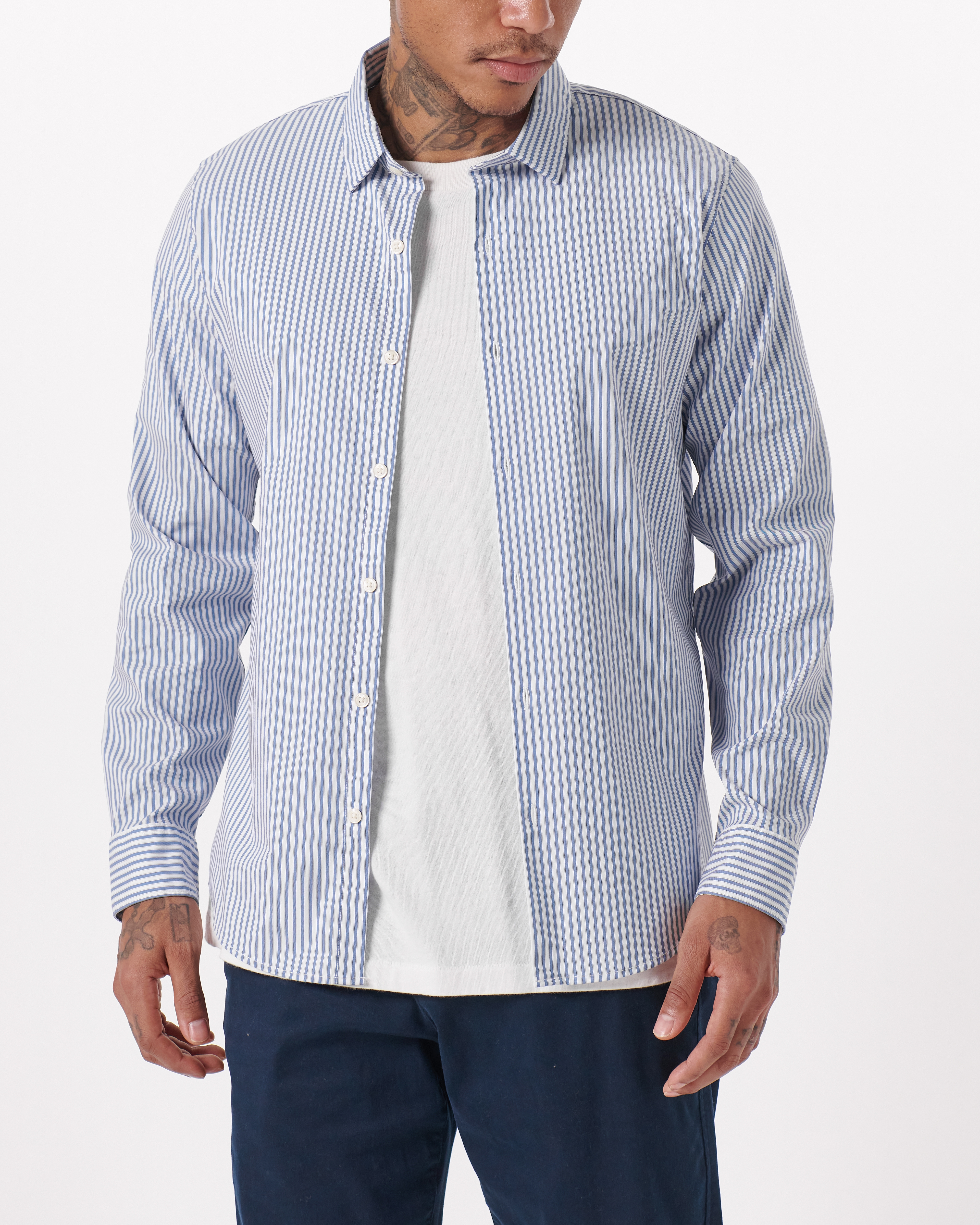 Men's Long-Sleeve Performance Button-Up Shirt | Men's Clearance