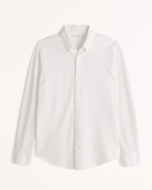 Performance Knit Oxford Shirt, White