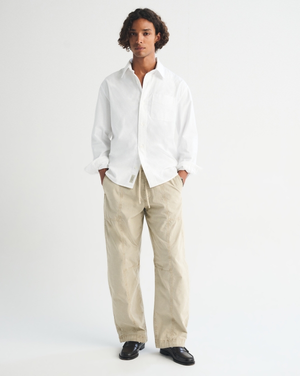A&F Classic Oxford Shirt, White view 2