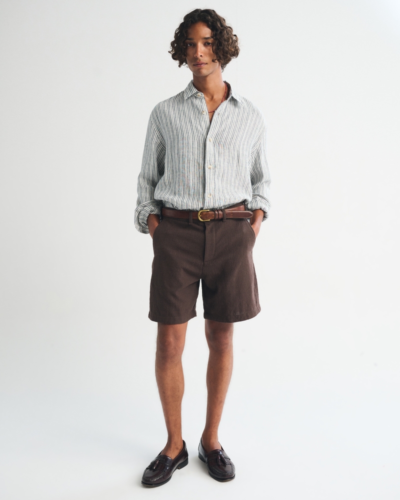 100% Linen Button-Up Shirt - thumbnail 5