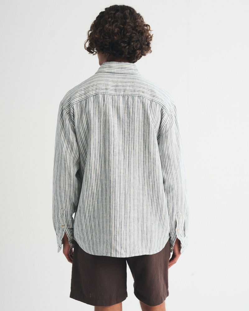 100% Linen Button-Up Shirt - thumbnail 8