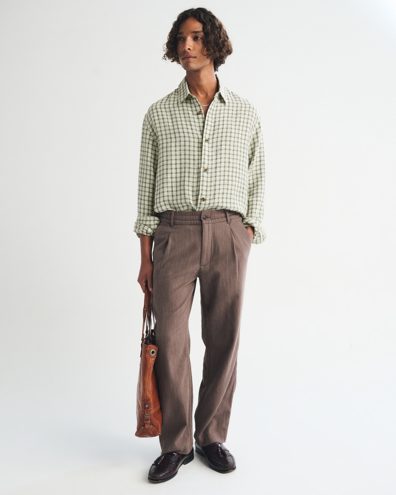 100% Linen Button-Up Shirt - thumbnail 2