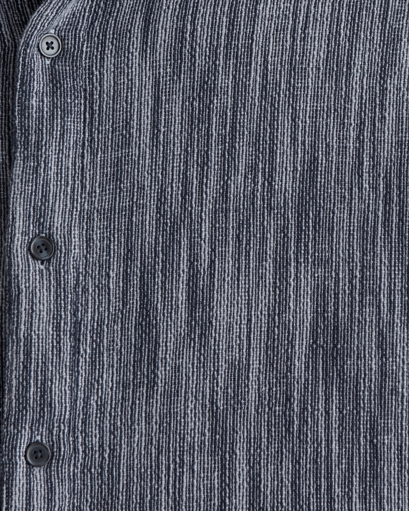 100% Cotton Slub Button-Up Shirt