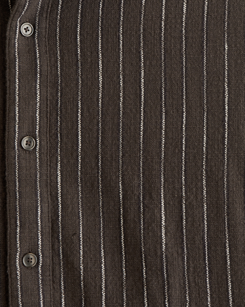 100% Cotton Slub Button-Up Shirt - thumbnail 3