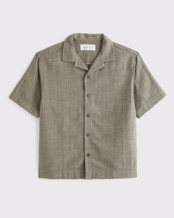 A&F Resort Shirt, Green view 1