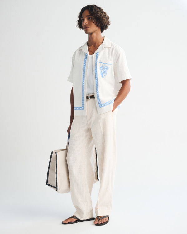 A&F Resort Shirt, Cream view 2