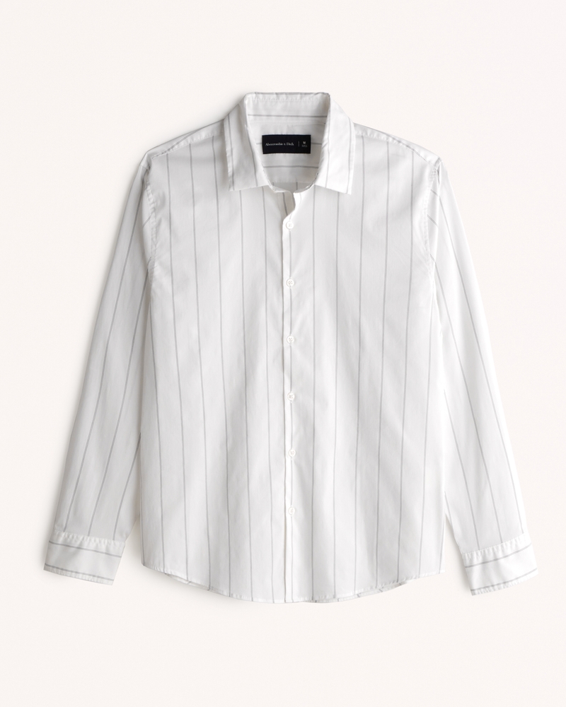 Men's Long-Sleeve Performance Button-Up Shirt | Men's Tops