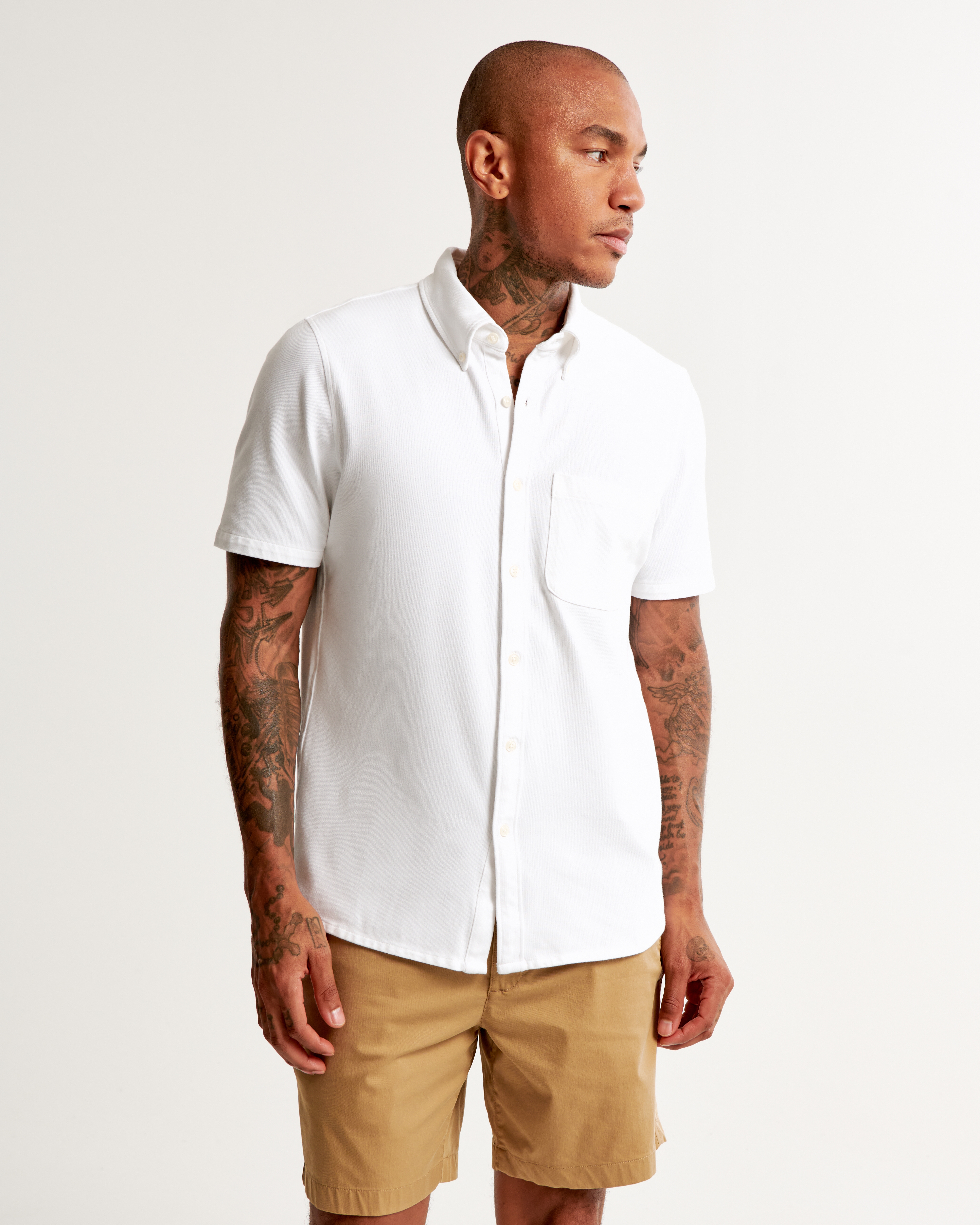 Performance short sleeve deals button down