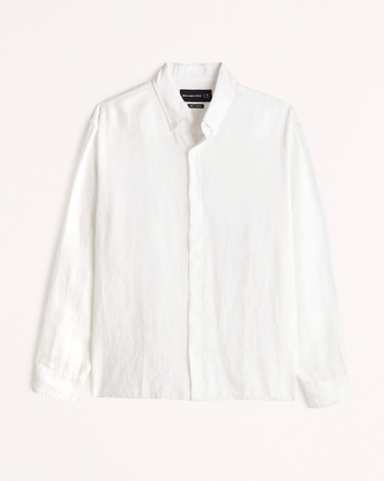 Men's Linen Button-Up Shirt | Men's Clearance | Abercrombie.com