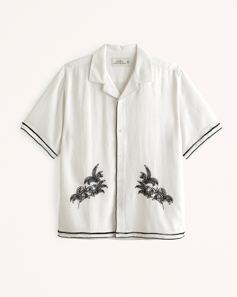 ASOS DESIGN dropped shoulder oversized camp collar shirt in Hawaiian floral  print