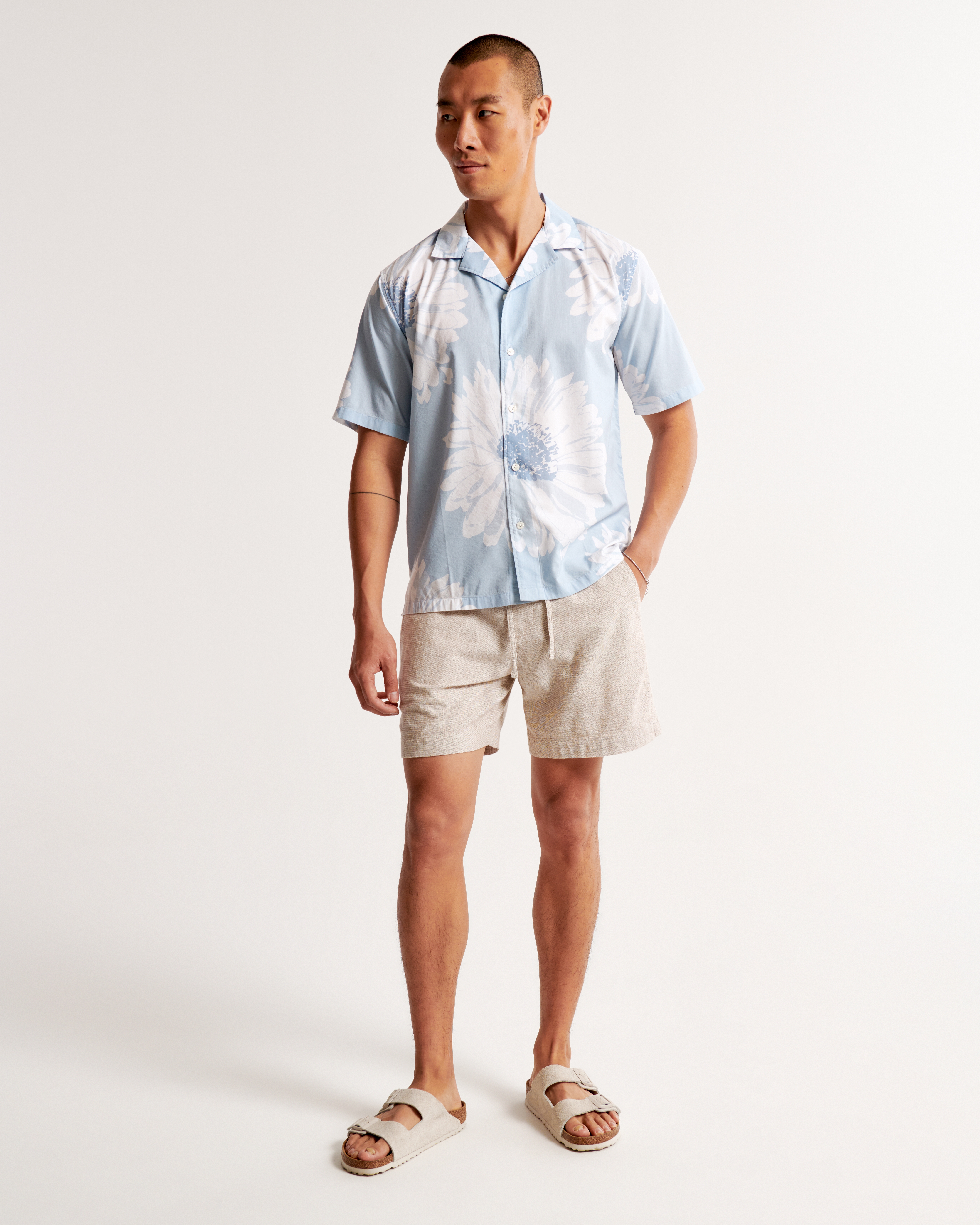 Men's Camp Collar Button-Up Shirt | Men's Clearance | Abercrombie.com