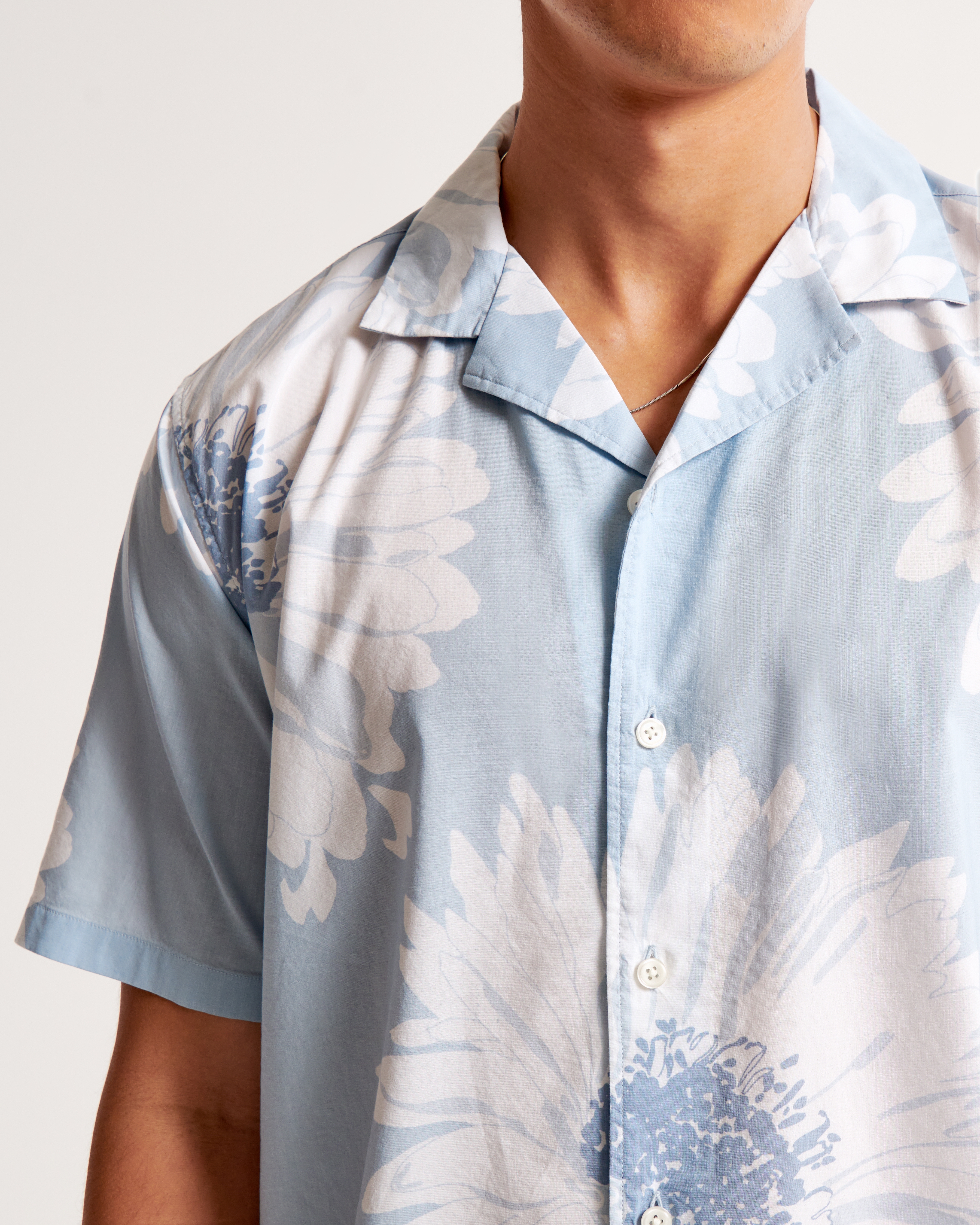 Men's Camp Collar Button-Up Shirt | Men's Clearance | Abercrombie.com