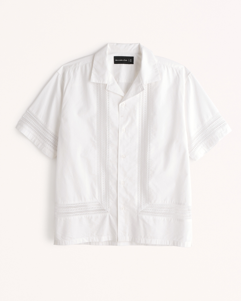 Island Importer Men's Cotton Short Sleeve Island Shirt - White