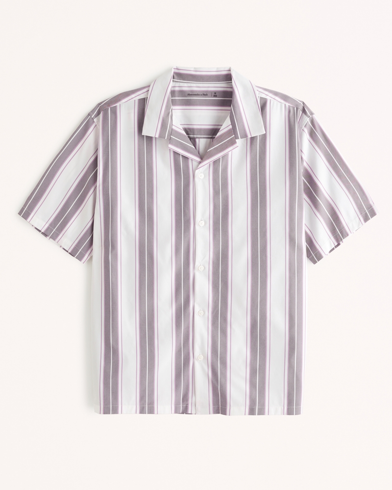 Performance Camp Collar Button-Up Shirt