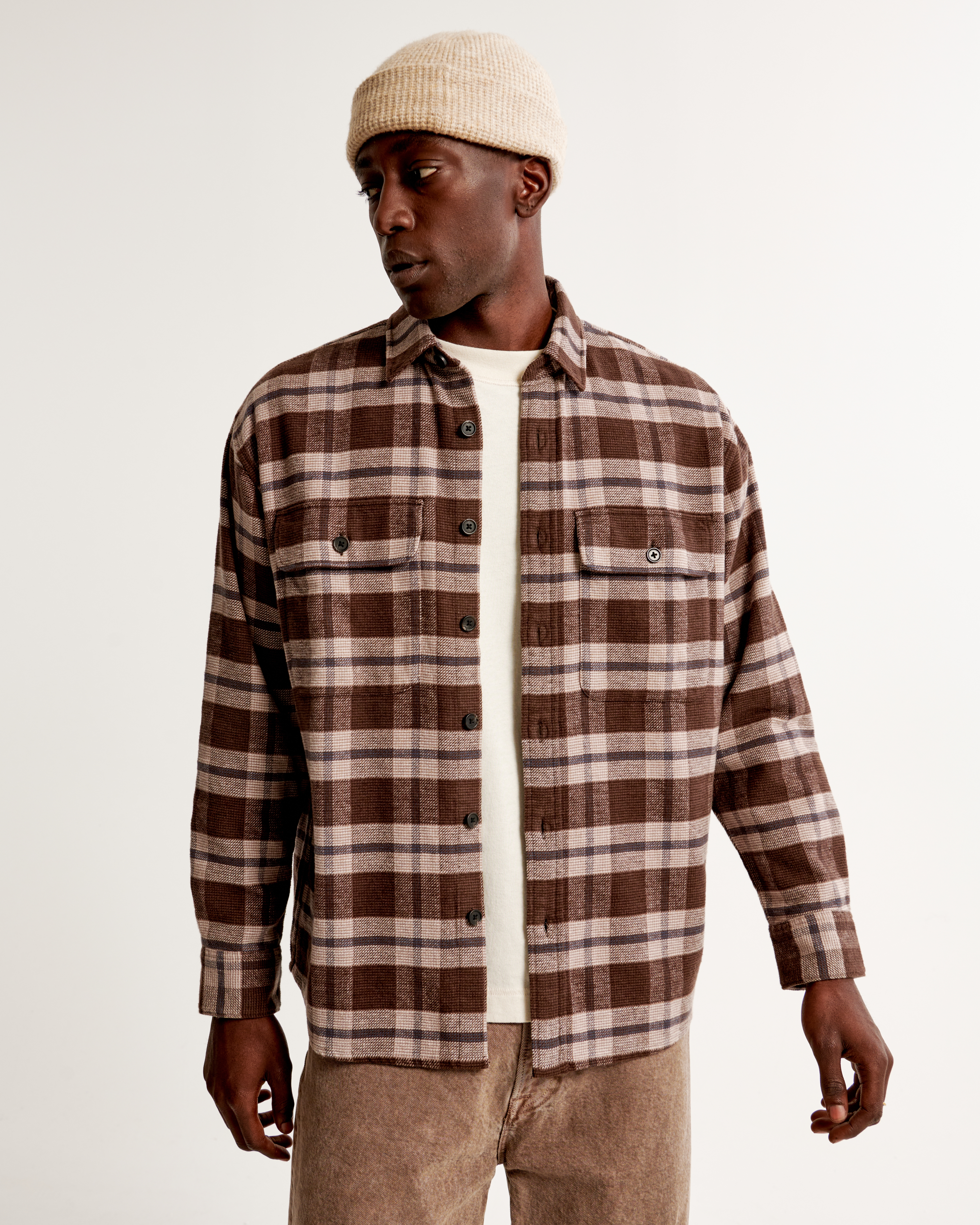 Men s 90s Oversized Flannel Men s Clearance Abercrombie